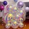 4D Round Ball Balloons for Spring/Holographic Balloons/Star Clear